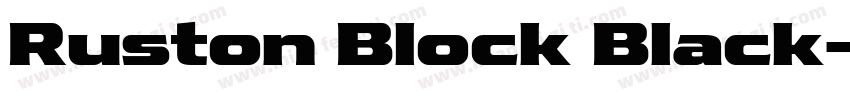 Ruston Block Black字体转换